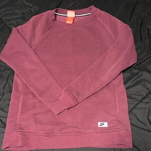 Nike Women’s Maroon Crewneck Sweater